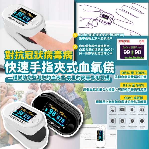 Amazon全球熱賣 PULSE OXIMETER家用指夾式血氧檢測機