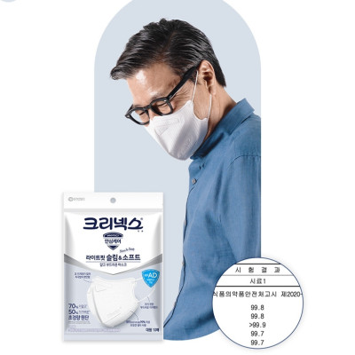 Kleenex 白色纖薄柔軟 夏天專用口罩 Light Fit Slim & Soft Mask