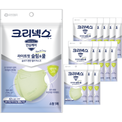 Kleenex 綠色纖薄清涼感降溫口罩 夏天專用 Light Fit Slim & Cool Mask 