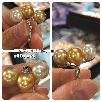 南洋金珠 SSP+SSPW 10-9MM D0.047ct