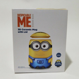 日本環球影城 Minions 3D黃色迷你兵立體陶瓷杯