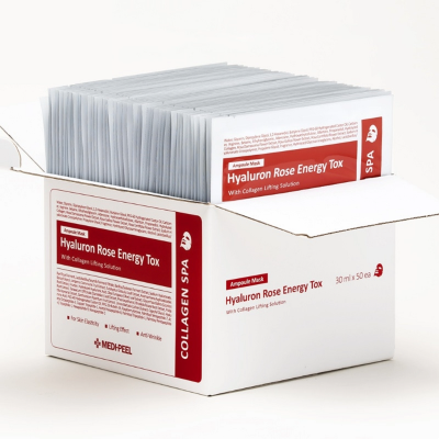MEDIPEEL玫瑰玻尿酸膠原蛋白面膜【一盒50片】 MEDIPEEL玫瑰玻尿酸膠原蛋白面膜【一盒50片】
