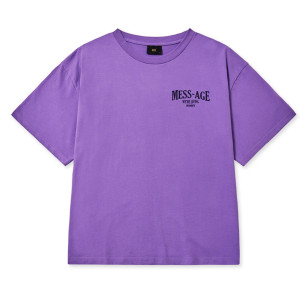 MESS-AGE OVERFIT TEE - PURPLE