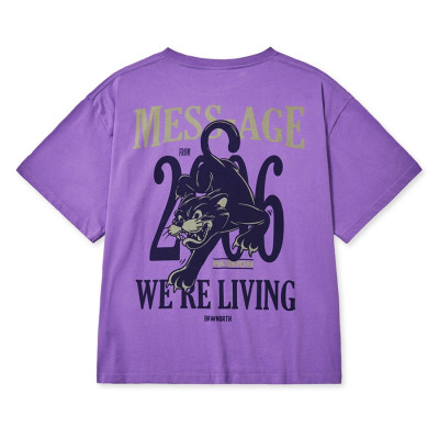 MESS-AGE OVERFIT TEE - PURPLE