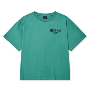 MESS-AGE OVERFIT TEE - GREEN