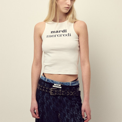 高領 BASIC TANK DOUBLE LOGO