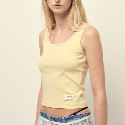 U領修身背心 4色 TANK SCOOP NECK DOUBLE