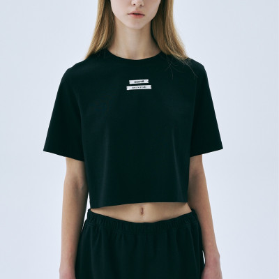 上衣 CROPPED BASIC TSHIRT DOUBLE LABEL