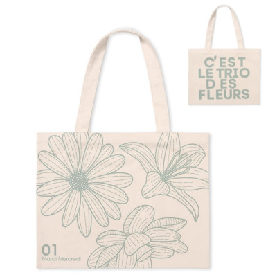 三重花包 7色 CANVAS BAG TRIPLE FLOWER