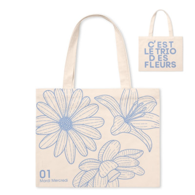 三重花包 7色 CANVAS BAG TRIPLE FLOWER